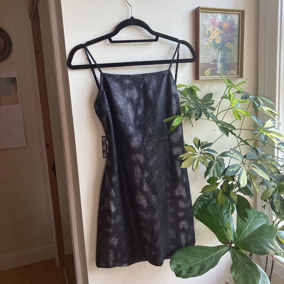 UO Snakeskin Mini Dress - Picture 7 of 12